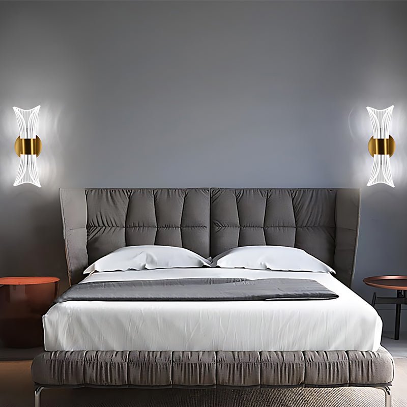 Modern Trumpet Wall Sconce with Three-Step Dimming LED Light