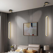 Modern Elongated Pendant Light with Metal Frame & Acrylic Shade