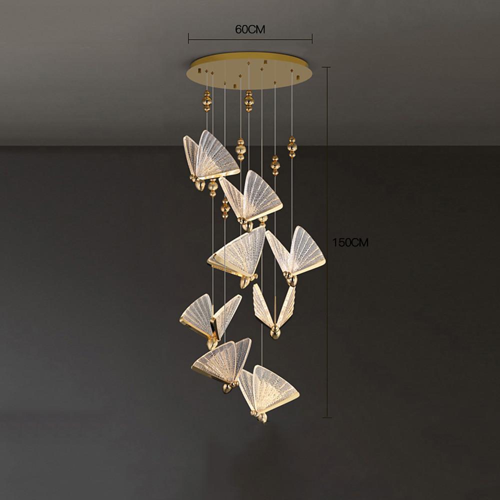 Butterfly Pendant Light – Modern Nordic Metal & Acrylic Ceiling Lamp