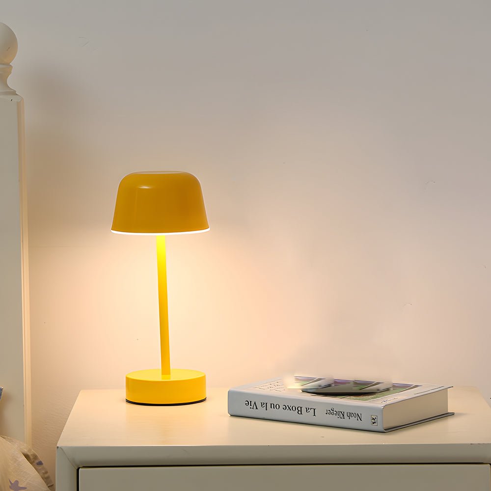Modern Mushroom Table Lamp with Touch Dimming & USB Charging