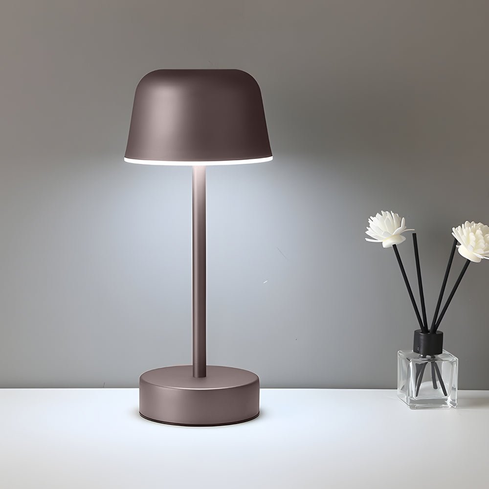 Modern Mushroom Table Lamp with Touch Dimming & USB Charging