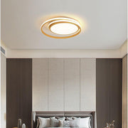 Modern Circular LED Flush Mount Ceiling Light – Acrylic & Aluminum