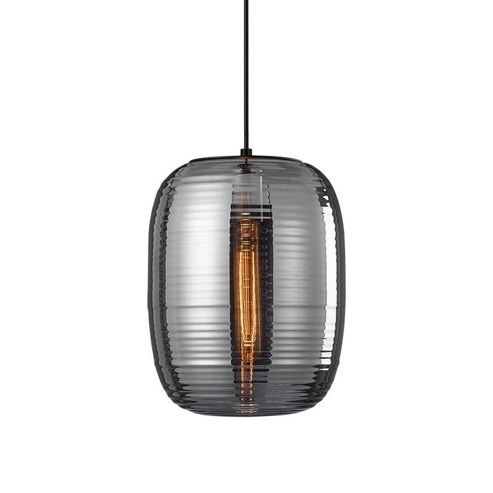 Lantern Glass Pendant Light Modern Electroplated Island Lighting