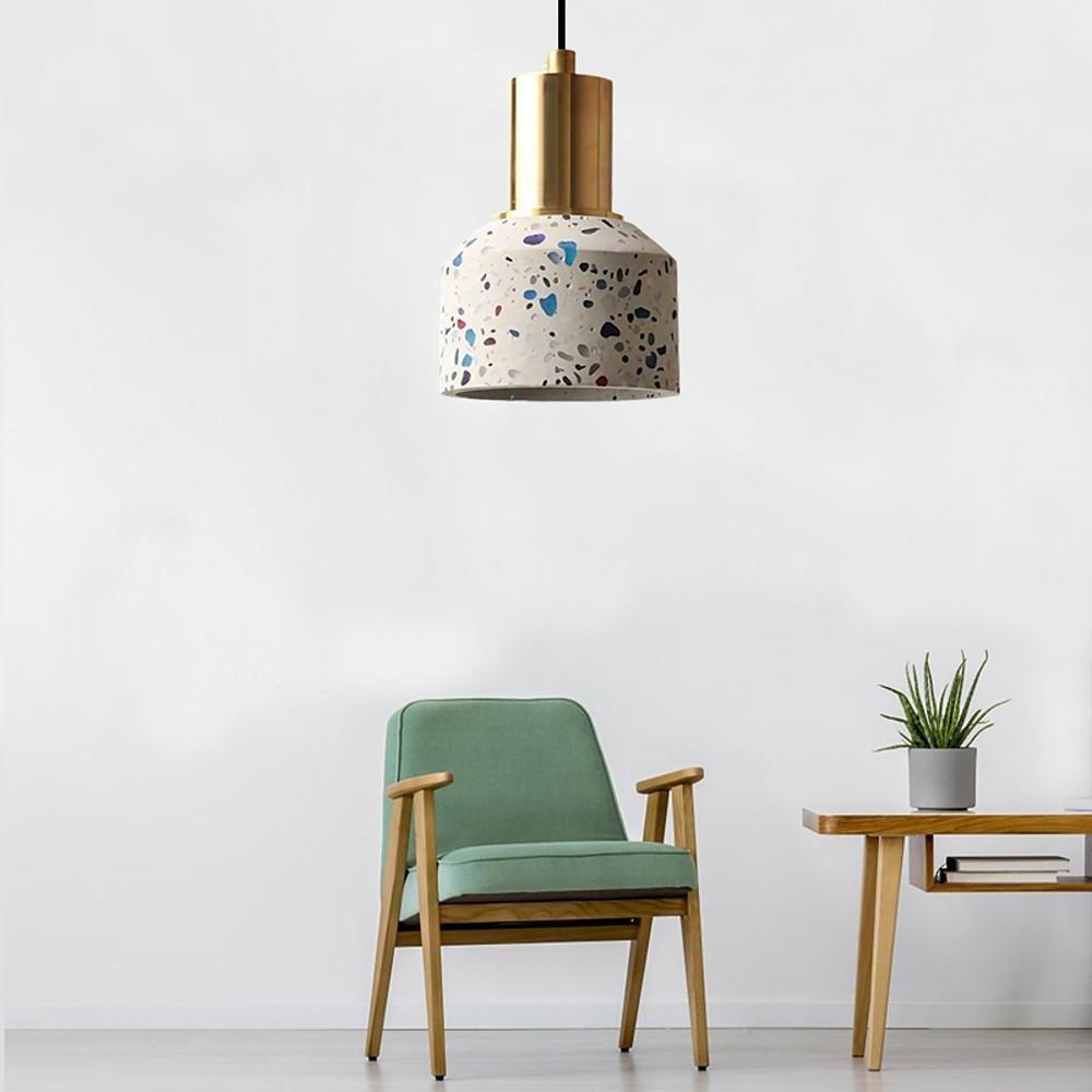 Modern Industrial Metal Pendant Light - Round Shade Design
