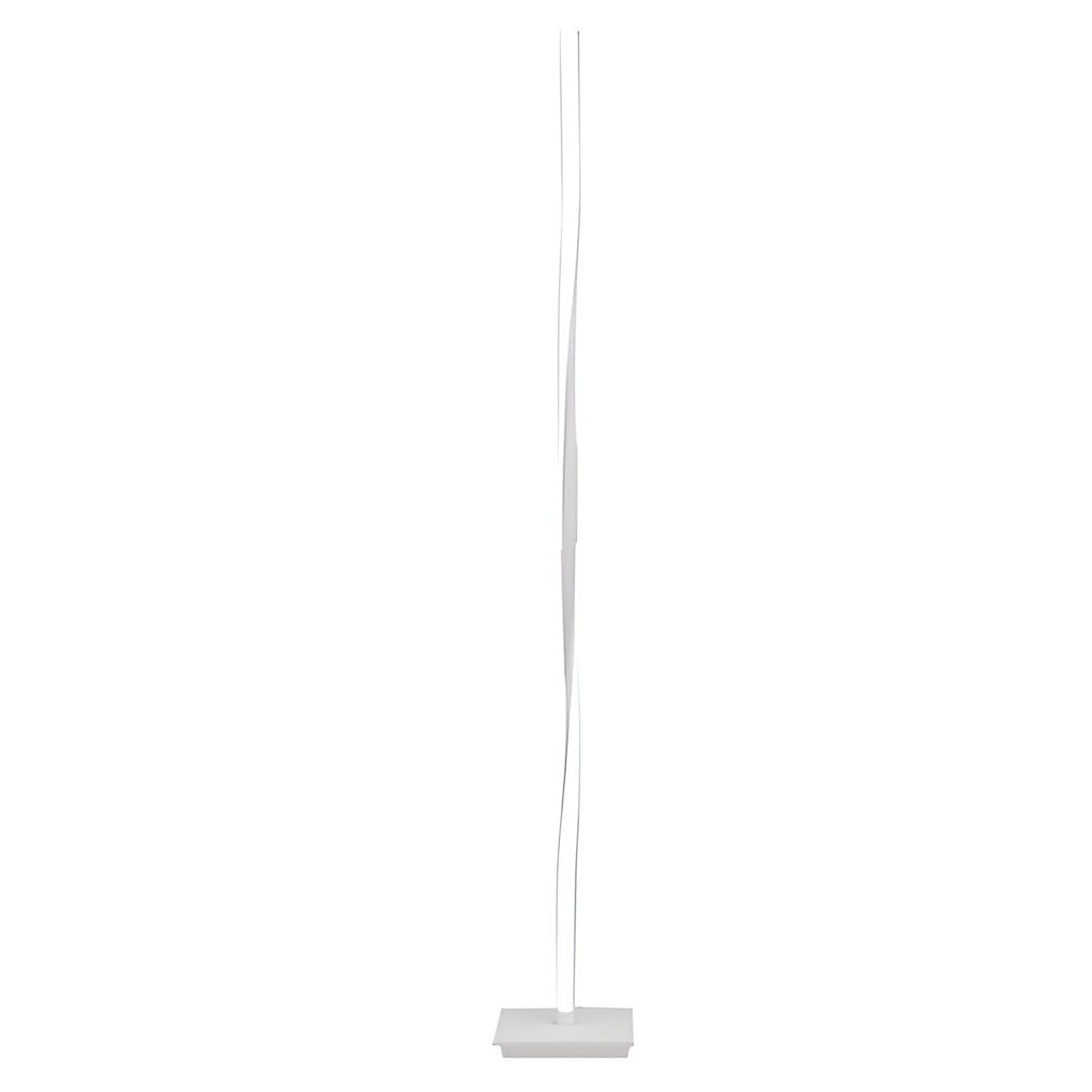 49 Inch Twisted LED Floor Lamp - Modern Aluminum with RGB Remote