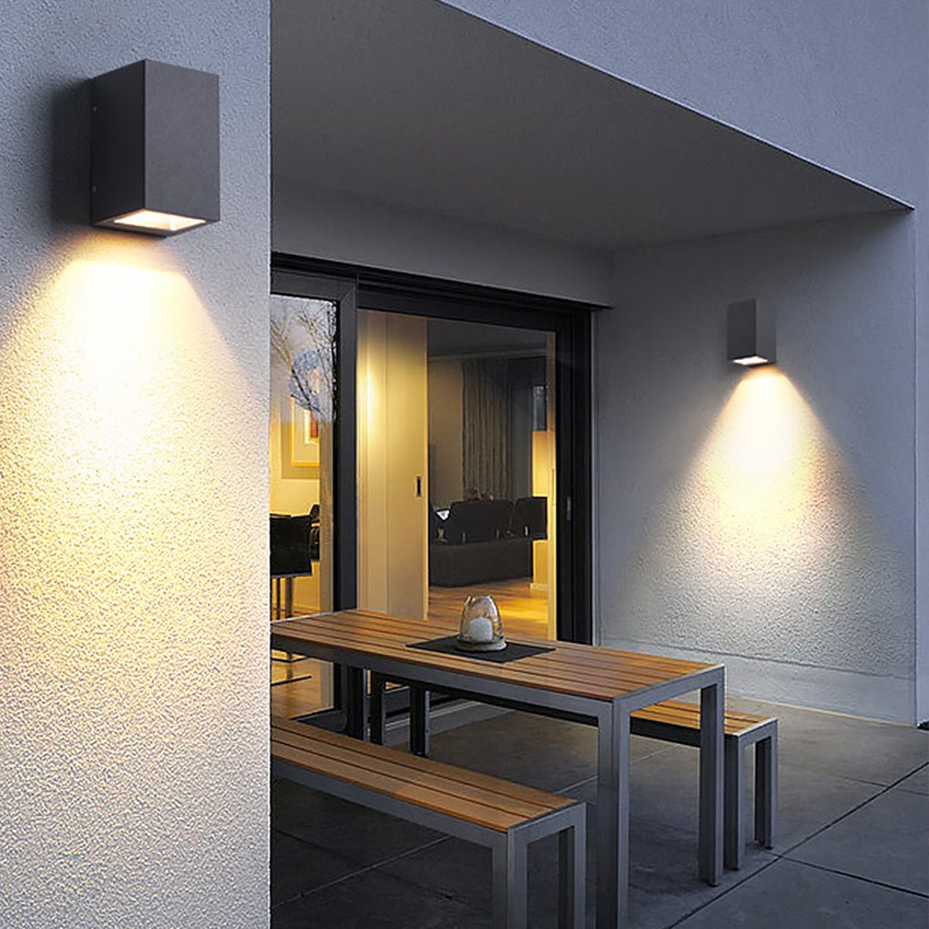 Waterproof LED Outdoor Wall Light with Dual Lighting Options