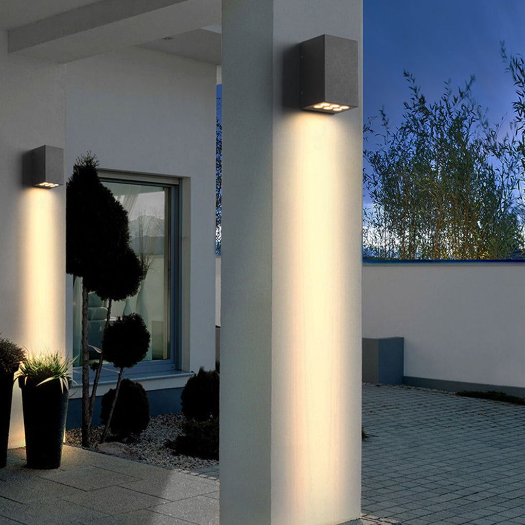 Waterproof LED Outdoor Wall Light with Dual Lighting Options