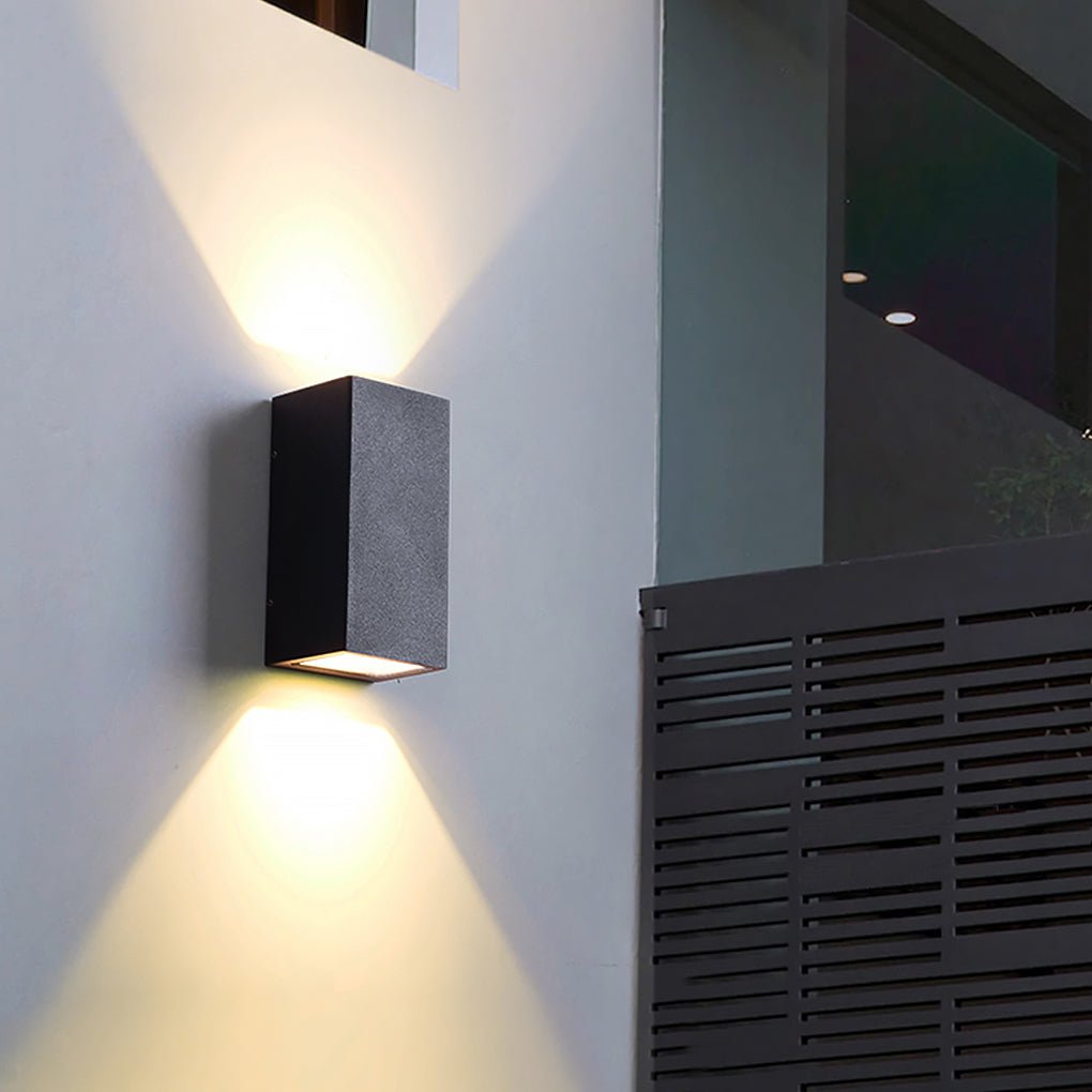 Waterproof LED Outdoor Wall Light with Dual Lighting Options