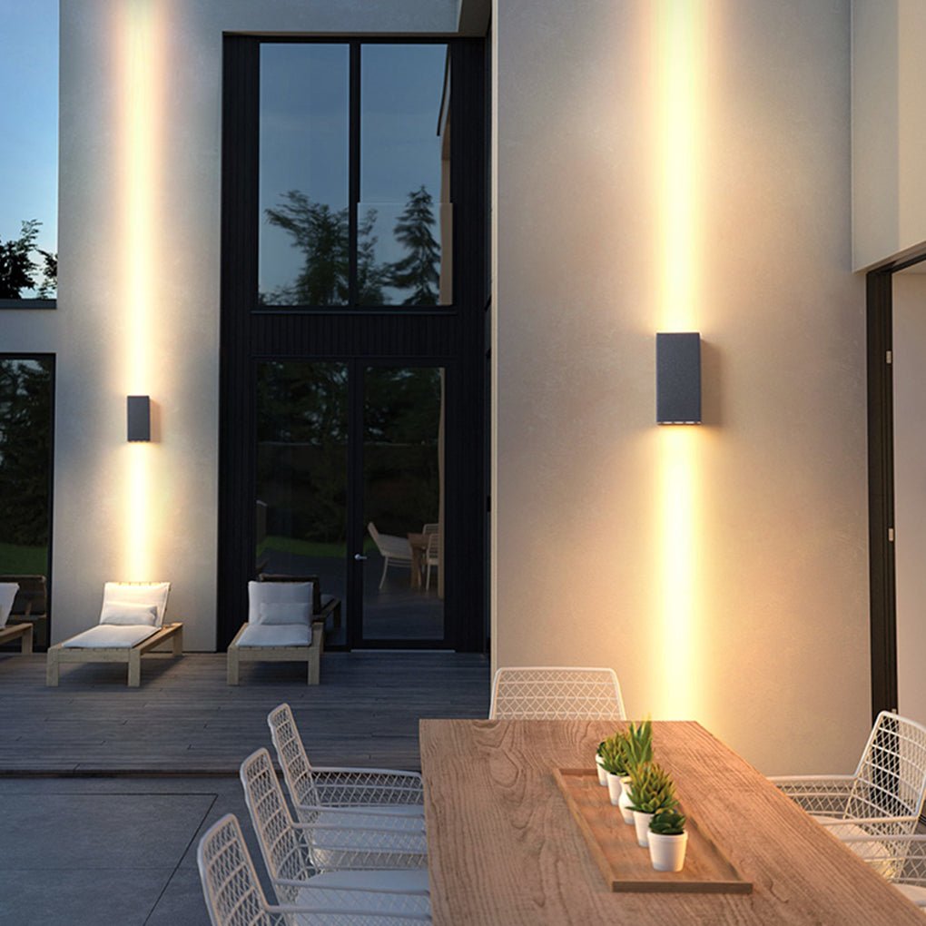 Waterproof LED Outdoor Wall Light with Dual Lighting Options