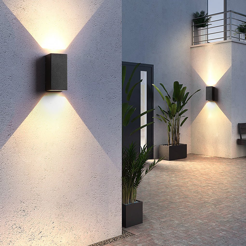 Waterproof LED Outdoor Wall Light with Dual Lighting Options