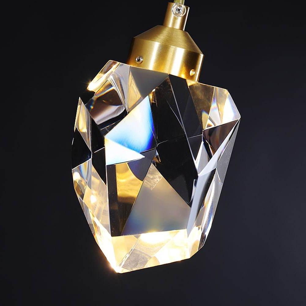 9-Light Sputnik Crystal Chandelier Gold Modern Dining Room