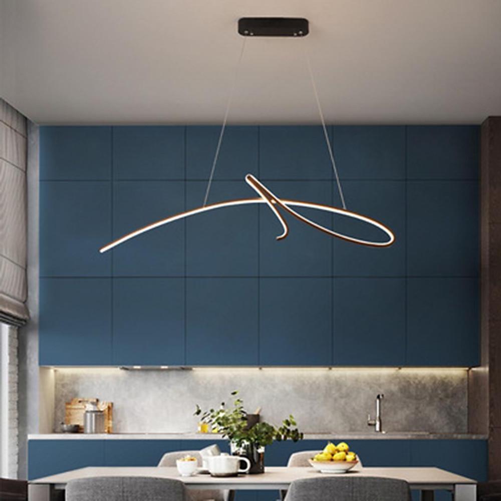 Abstract Wave Aluminum Pendant Light | Modern Artistic Ceiling Fixture