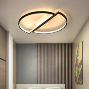 Modern Semi-Circle Dimmable LED Flush Mount Ceiling Light