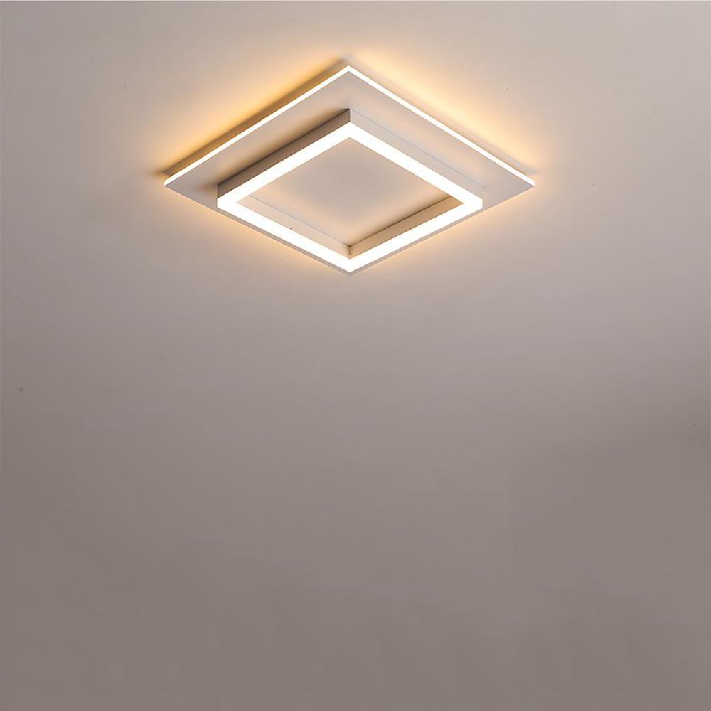 Modern LED Flush Mount Ceiling Light with Acrylic Shade