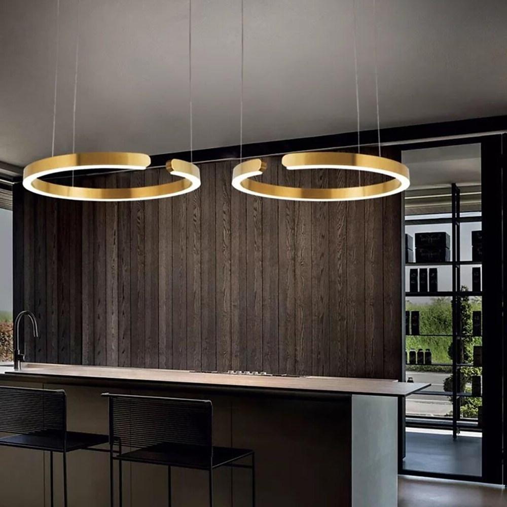 Open Ring LED Pendant Light – Electroplated Stainless Steel