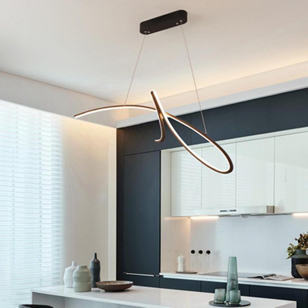 Abstract Wave Aluminum Pendant Light | Modern Artistic Ceiling Fixture