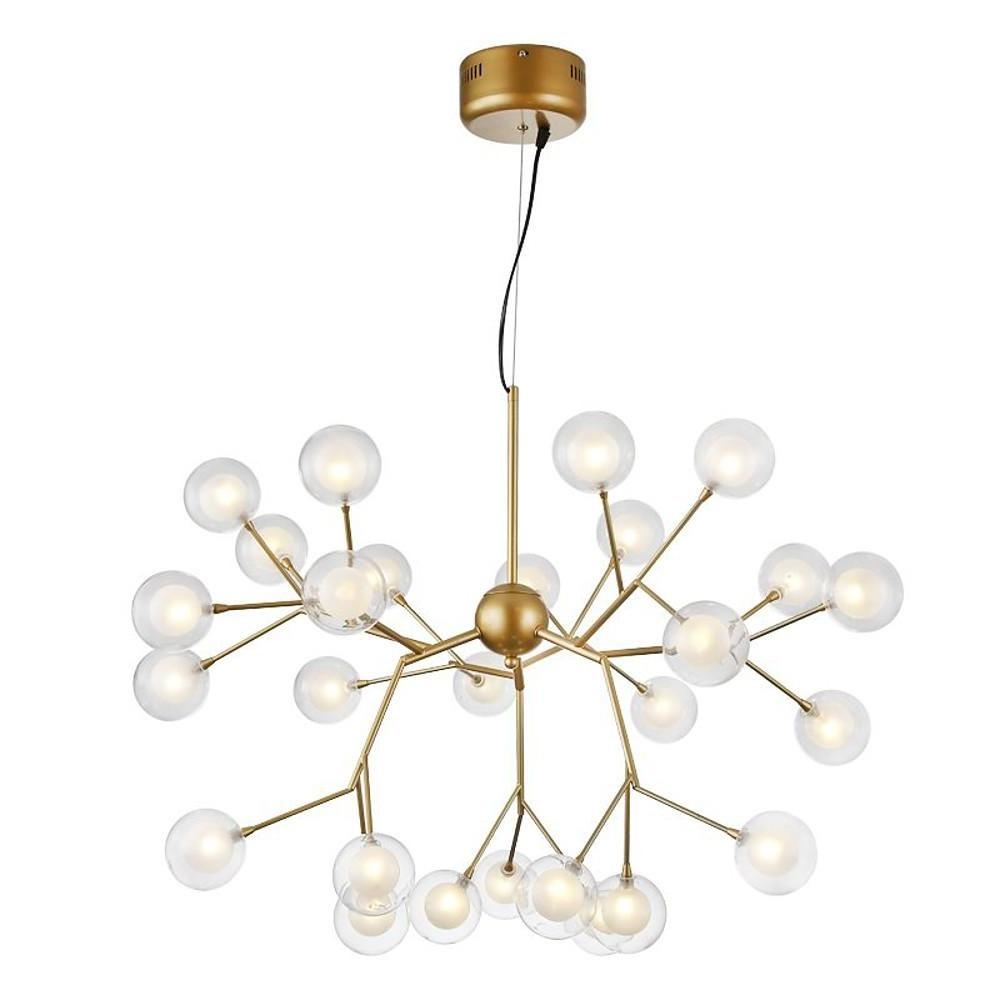 Artistic Branch Glass Globe Modern Chandelier with 27 LED Lights