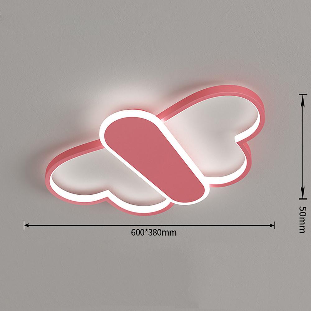 Butterfly LED Flush Mount Ceiling Light with Remote Dimmable