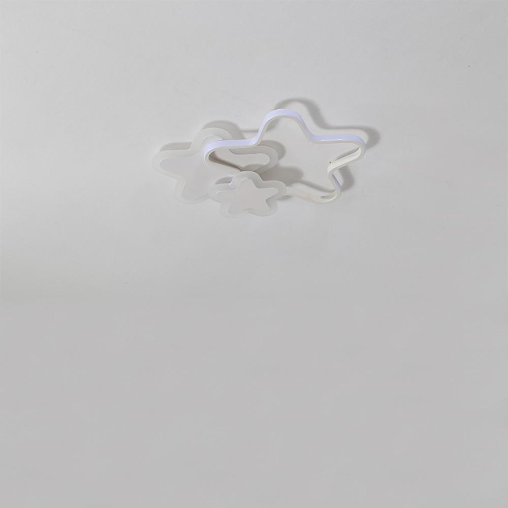 Triple Star LED Flush Mount Ceiling Light for Kids Room
