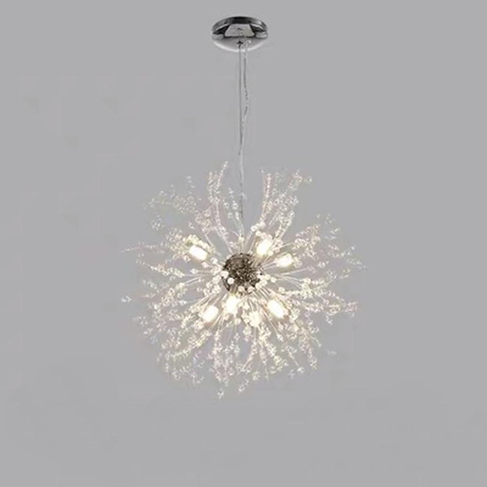 Modern Globe Crystal Chandelier 8-Light Pendant Ceiling Light