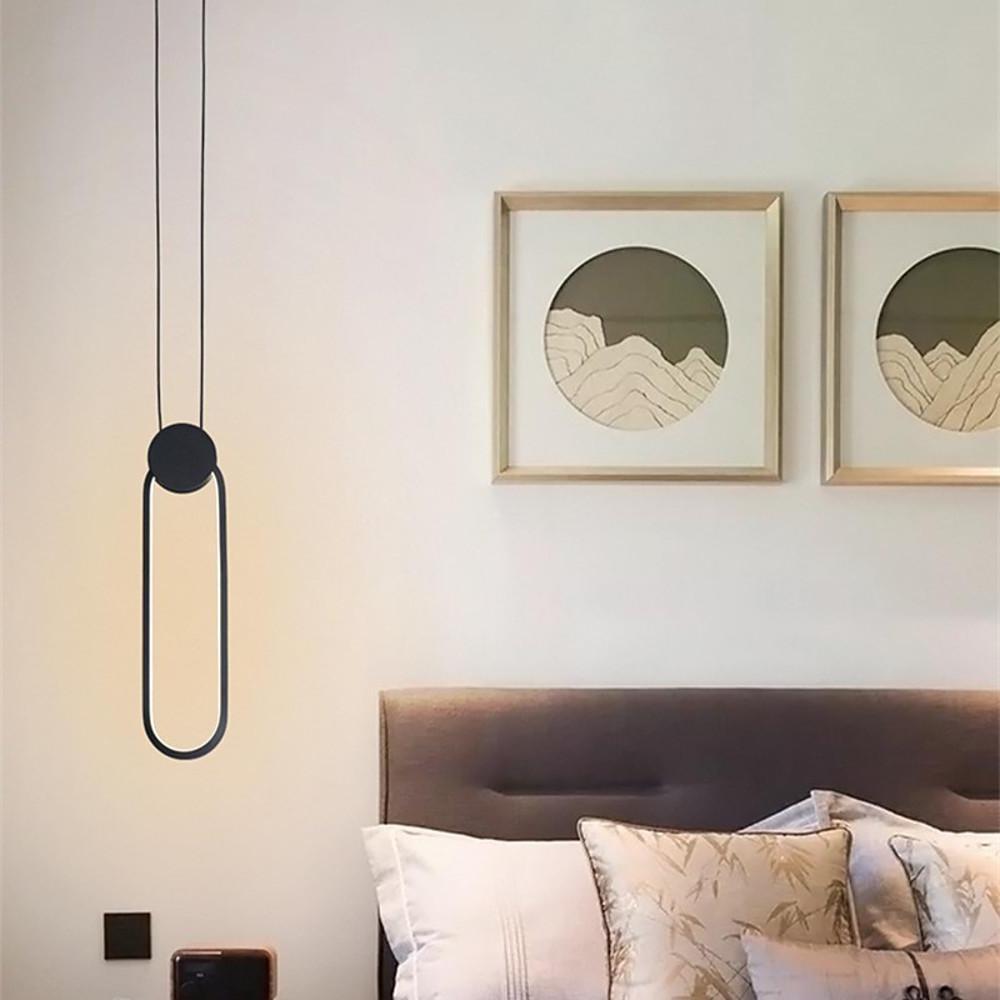 Geometric Dimmable LED Pendant Light – Modern Aluminum Hanging Lamp