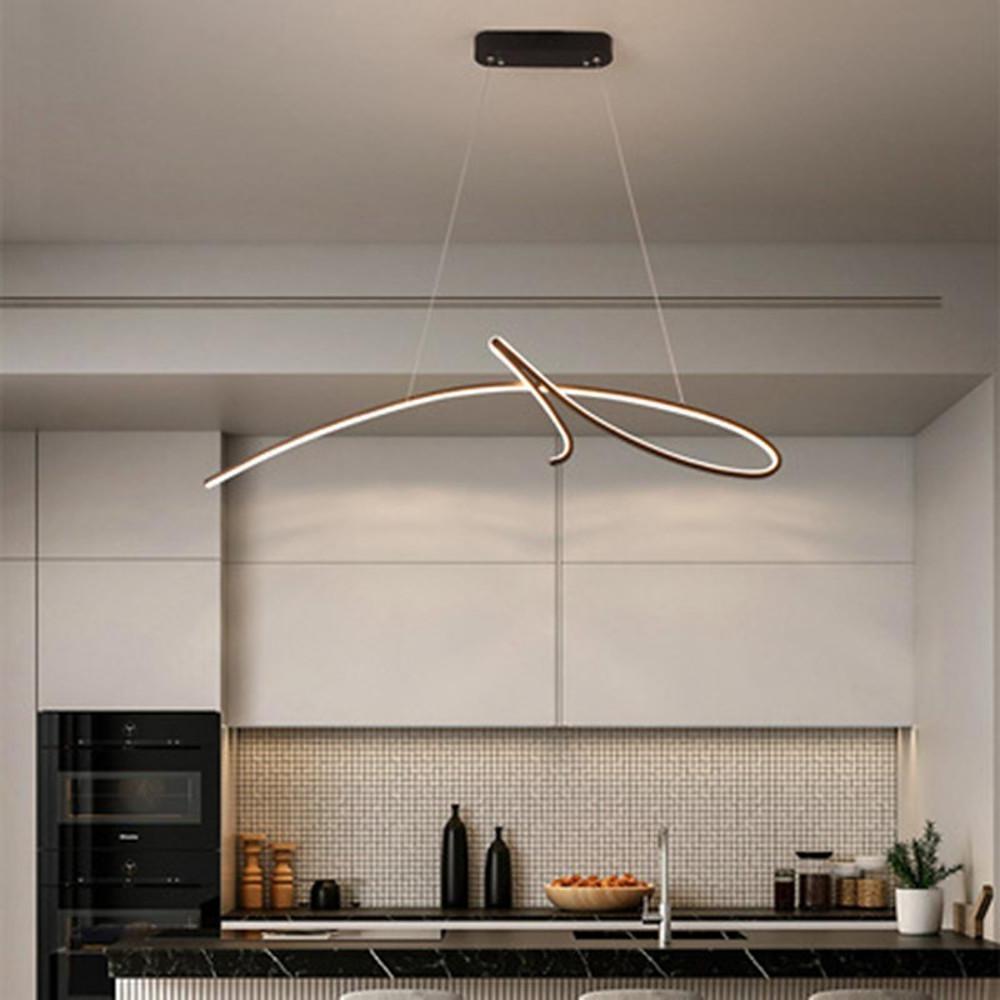 Abstract Wave Aluminum Pendant Light | Modern Artistic Ceiling Fixture