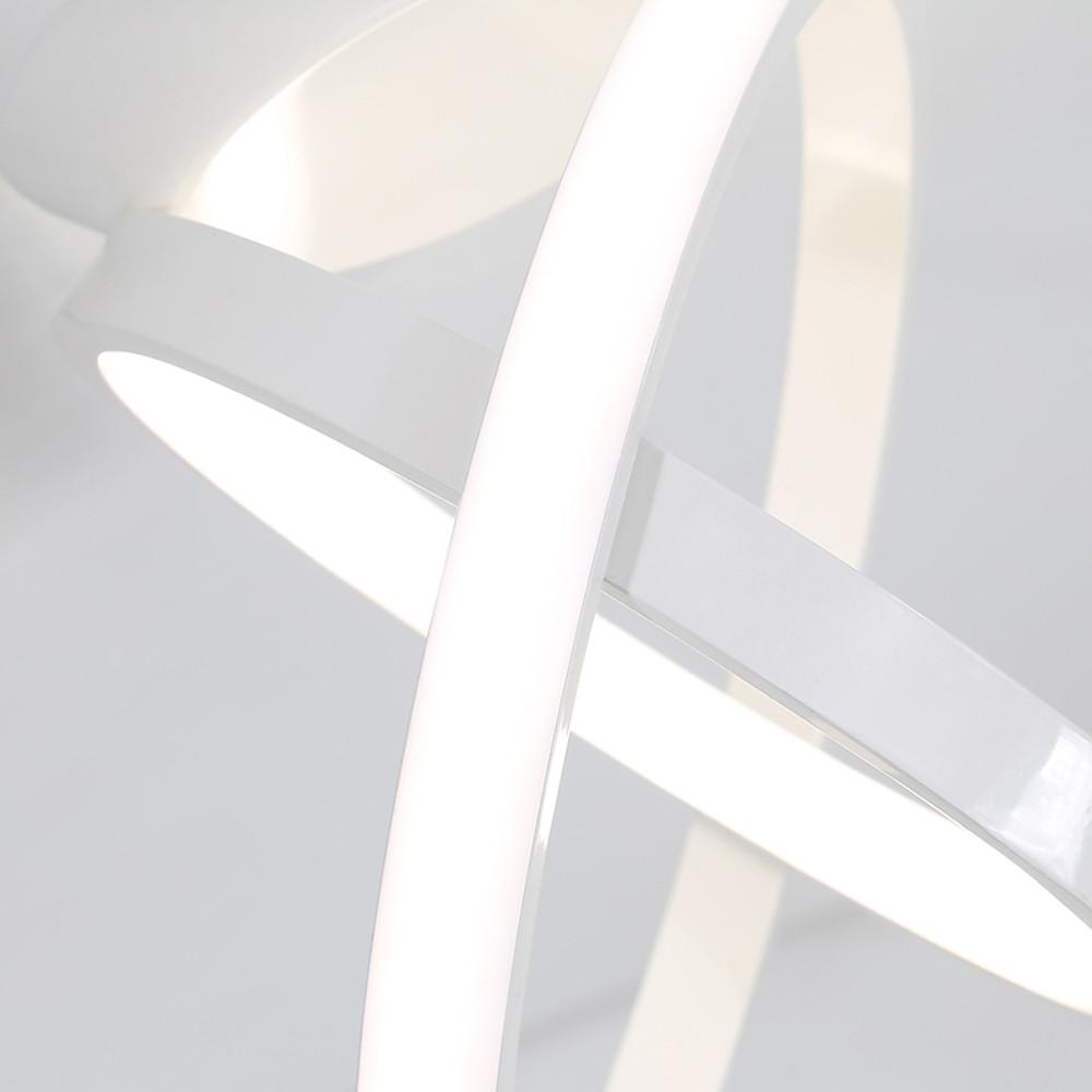 Modern LED Flush Mount Ceiling Light with Interlaced Rings