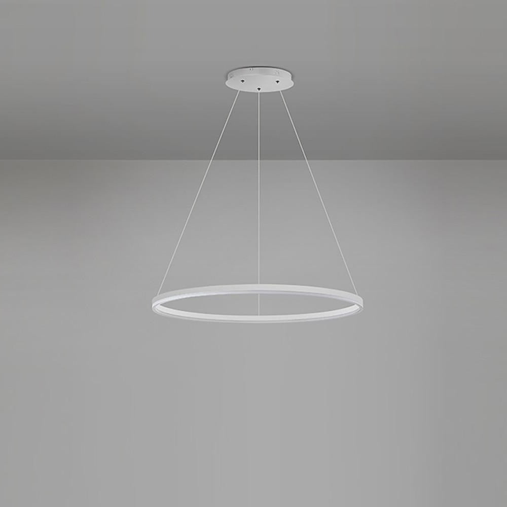 Modern Circle LED Pendant Light Dimmable Aluminum Chandelier