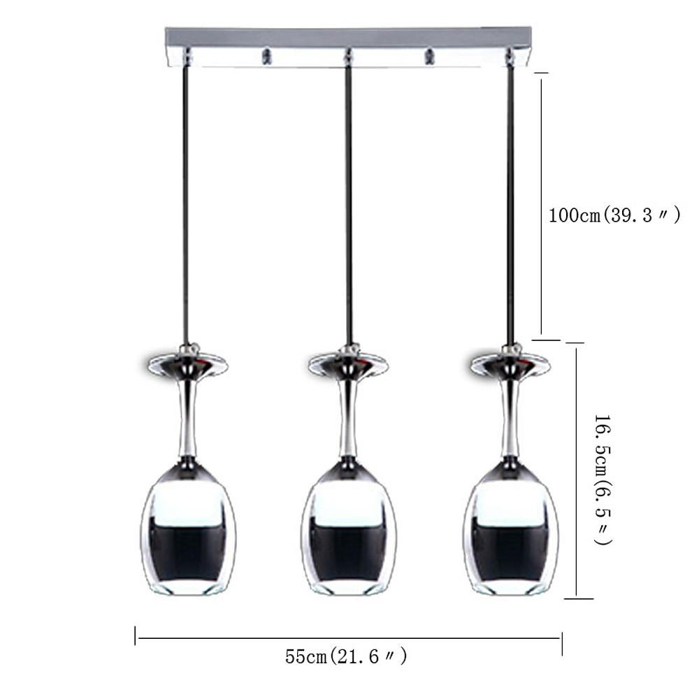 Modern 3-Light Linear Pendant | Electroplated Aluminum & Acrylic