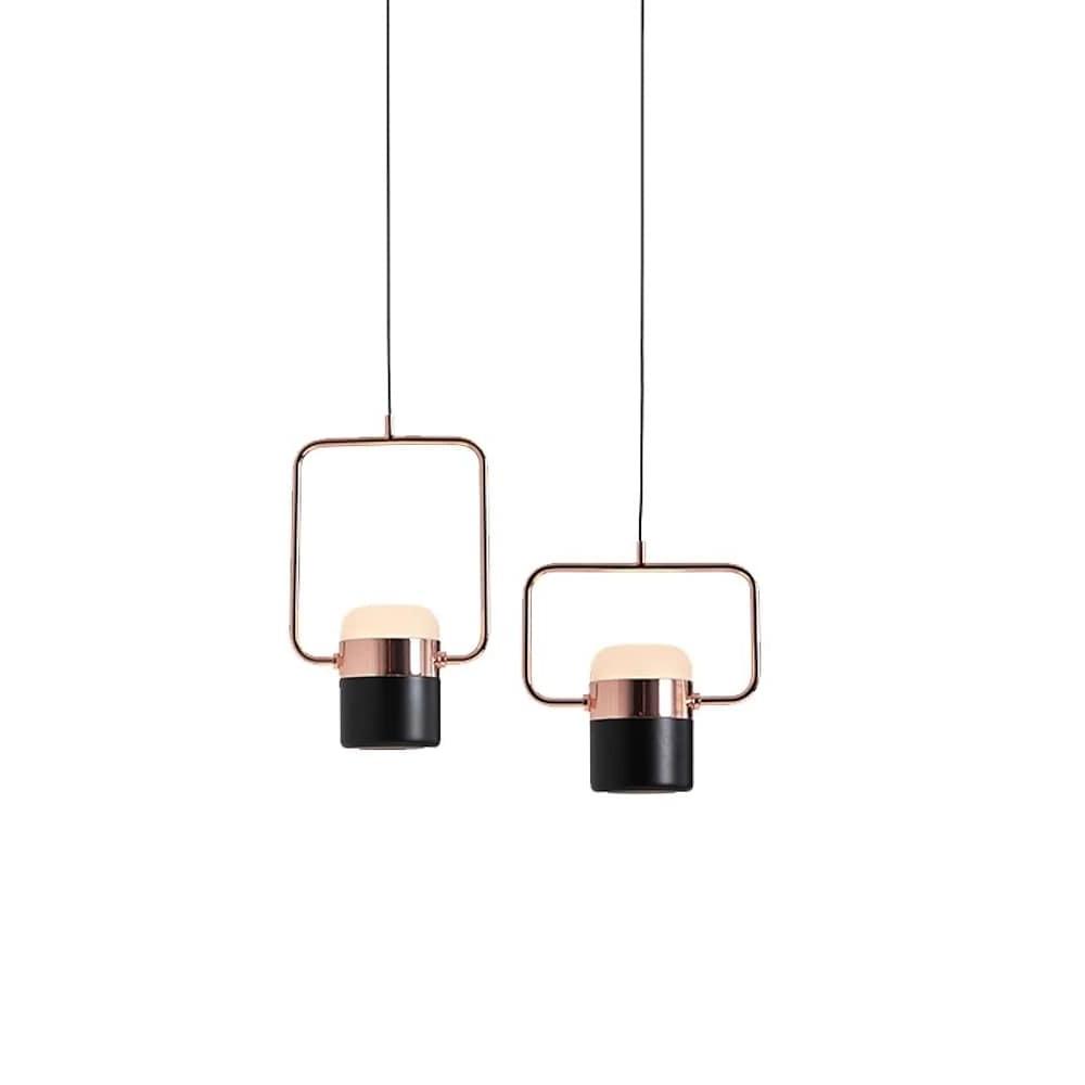 Modern Microphone Pendant Light with Integrated LED - Black & White