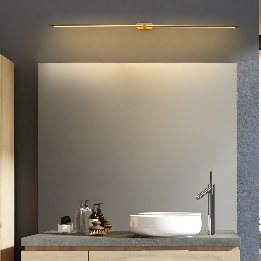 Ultra-Slim Cylindrical LED Bathroom Vanity Light – Modern Indirect