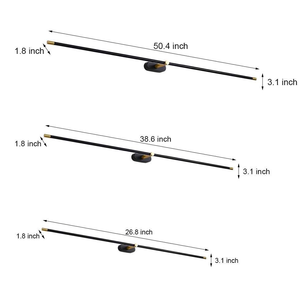 Ultra-Slim Cylindrical LED Bathroom Vanity Light – Modern Indirect