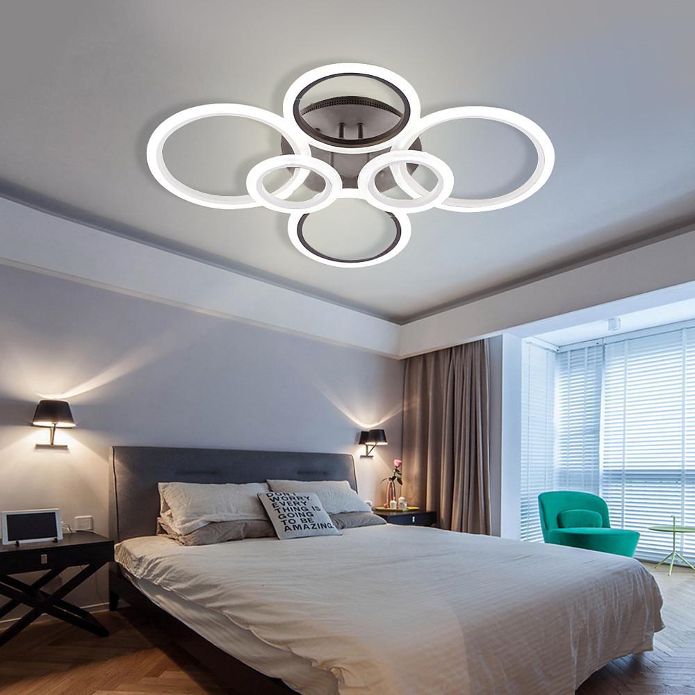 Modern Circular Aluminum Flush Mount LED Ceiling Light