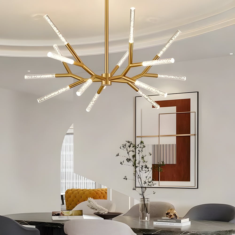 Modern Acrylic Branch Chandelier with LED Lights