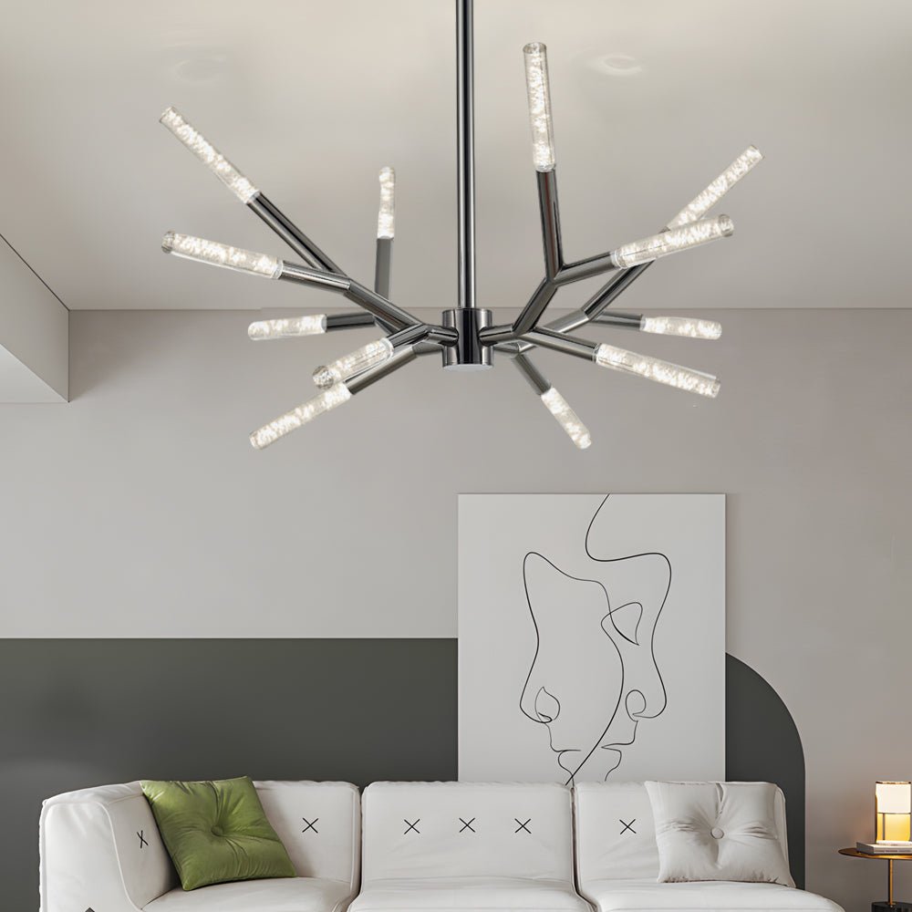 Modern Acrylic Branch Chandelier with LED Lights