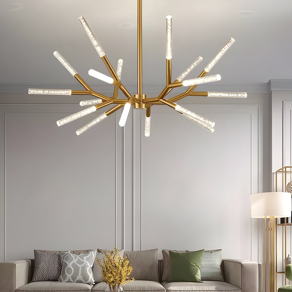 Modern Acrylic Branch Chandelier with LED Lights
