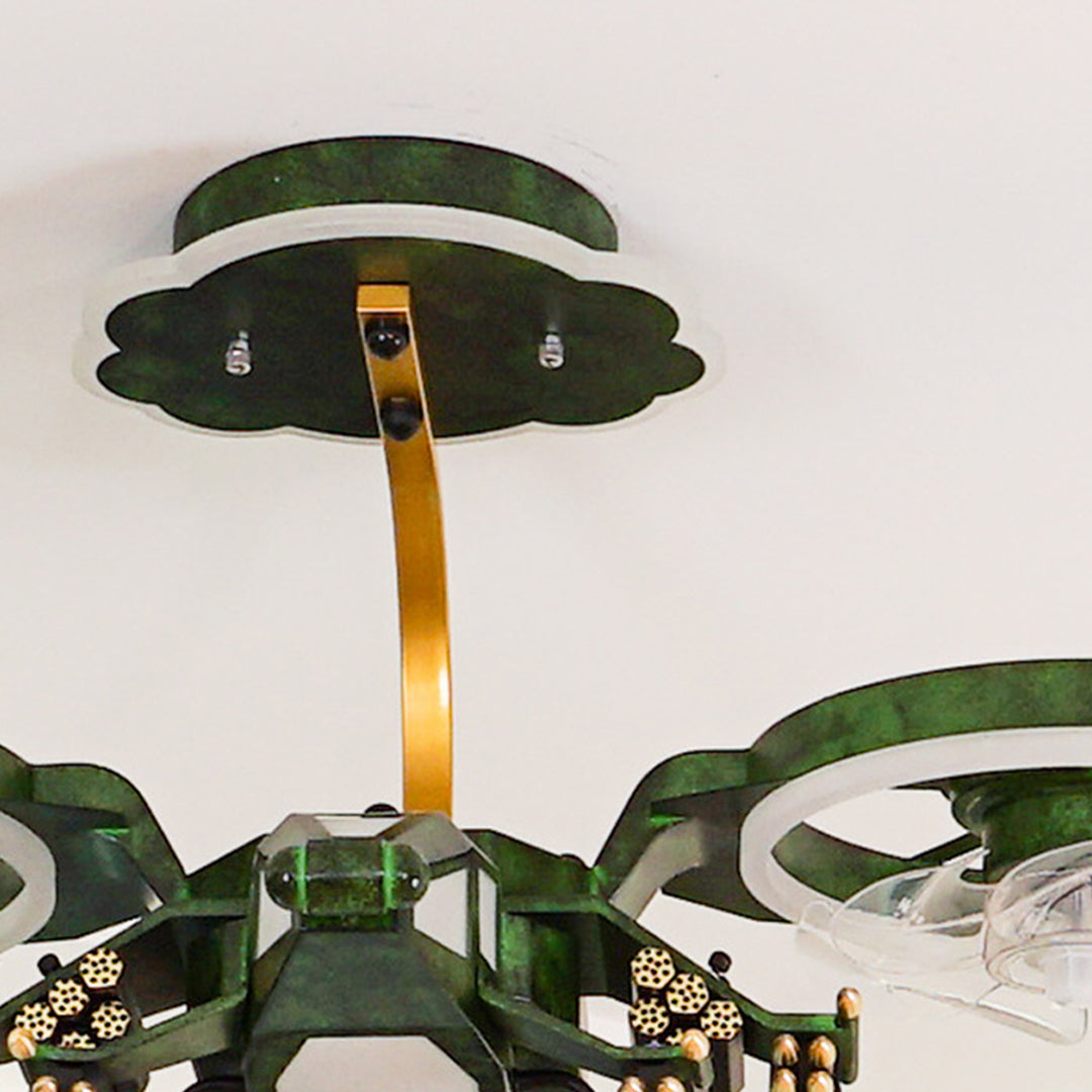 Kids Airplane Ceiling Fan Light with Remote Control & Inbuilt LED