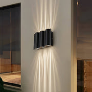 Wave Arc LED Outdoor Wall Light - Waterproof Aluminum Sconce