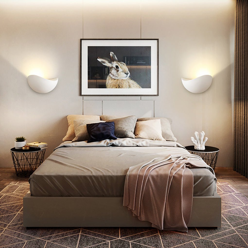 Modern Geometric Glass LED Wall Sconce - Indoor & Outdoor
