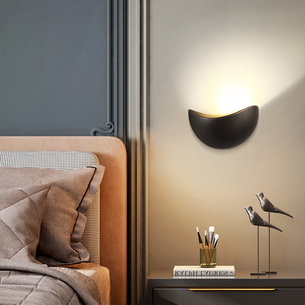 Modern Geometric Glass LED Wall Sconce - Indoor & Outdoor