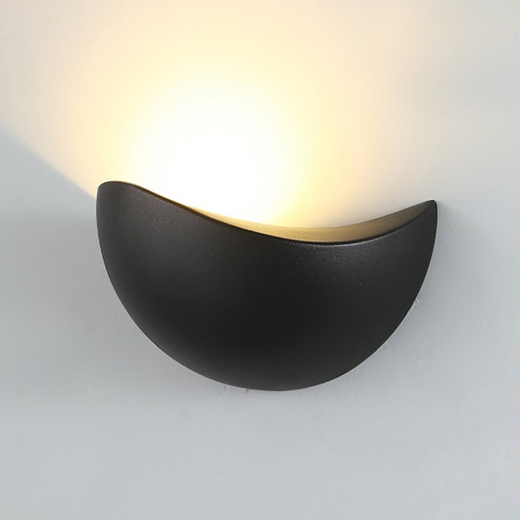 Modern Geometric Glass LED Wall Sconce - Indoor & Outdoor