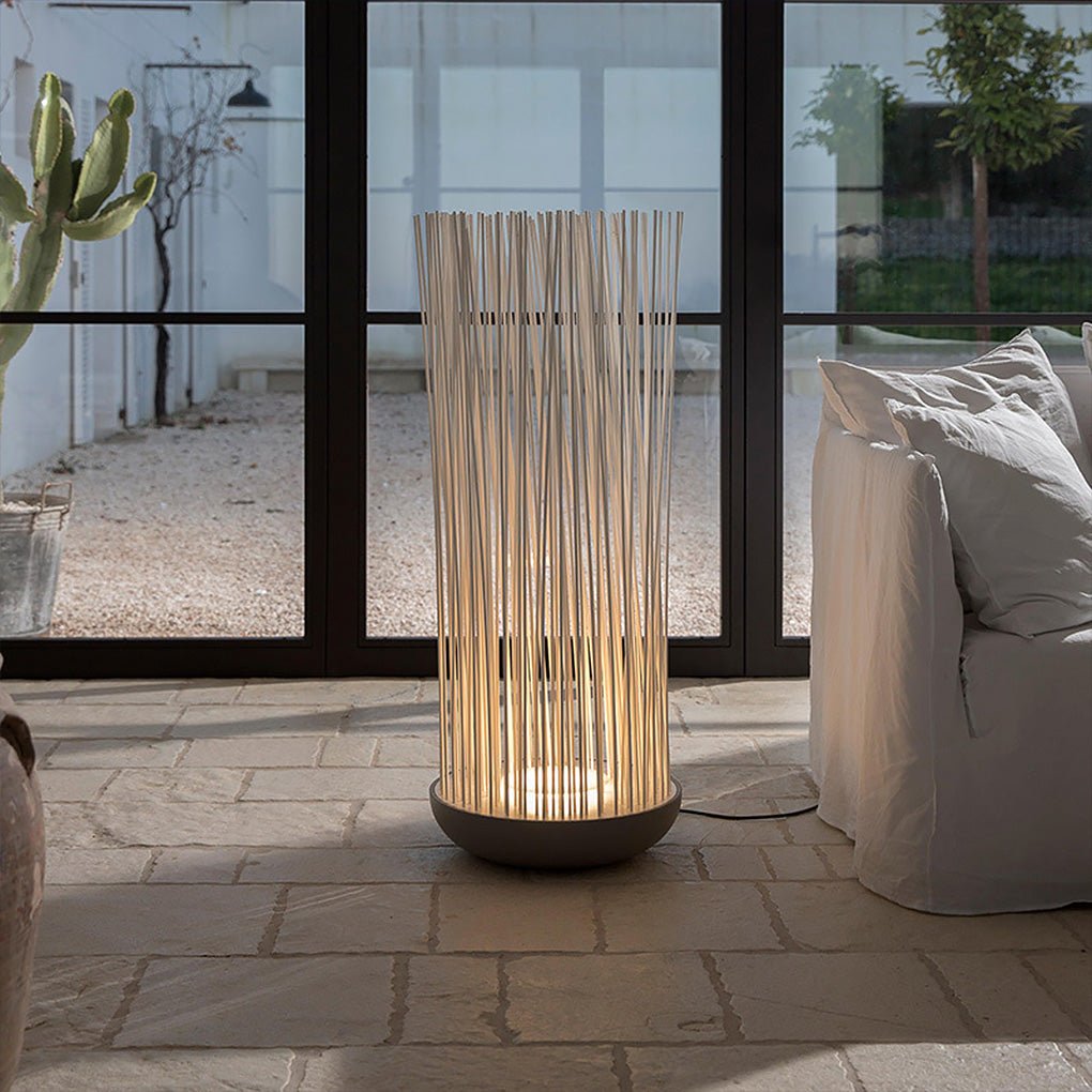 Waterproof LED Outdoor Floor Lamp with Artificial Grass Design