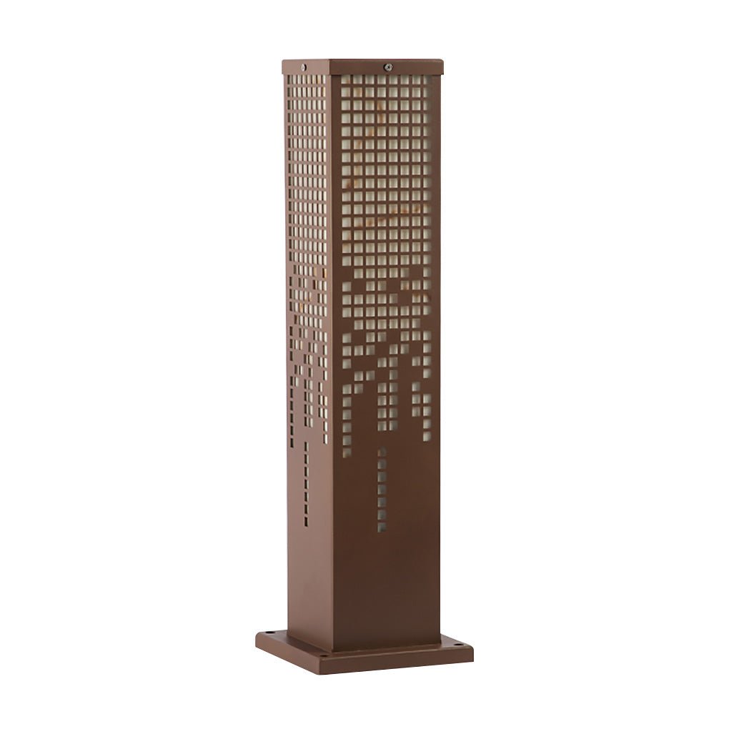 Stainless Steel Bollard Light with Marble Finish for Outdoor Landscape