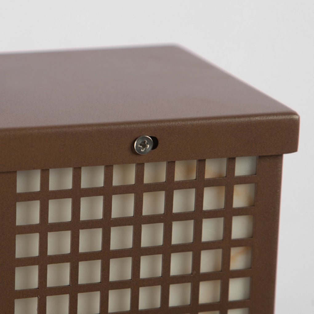 Stainless Steel Bollard Light with Marble Finish for Outdoor Landscape