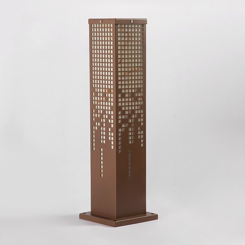 Stainless Steel Bollard Light with Marble Finish for Outdoor Landscape