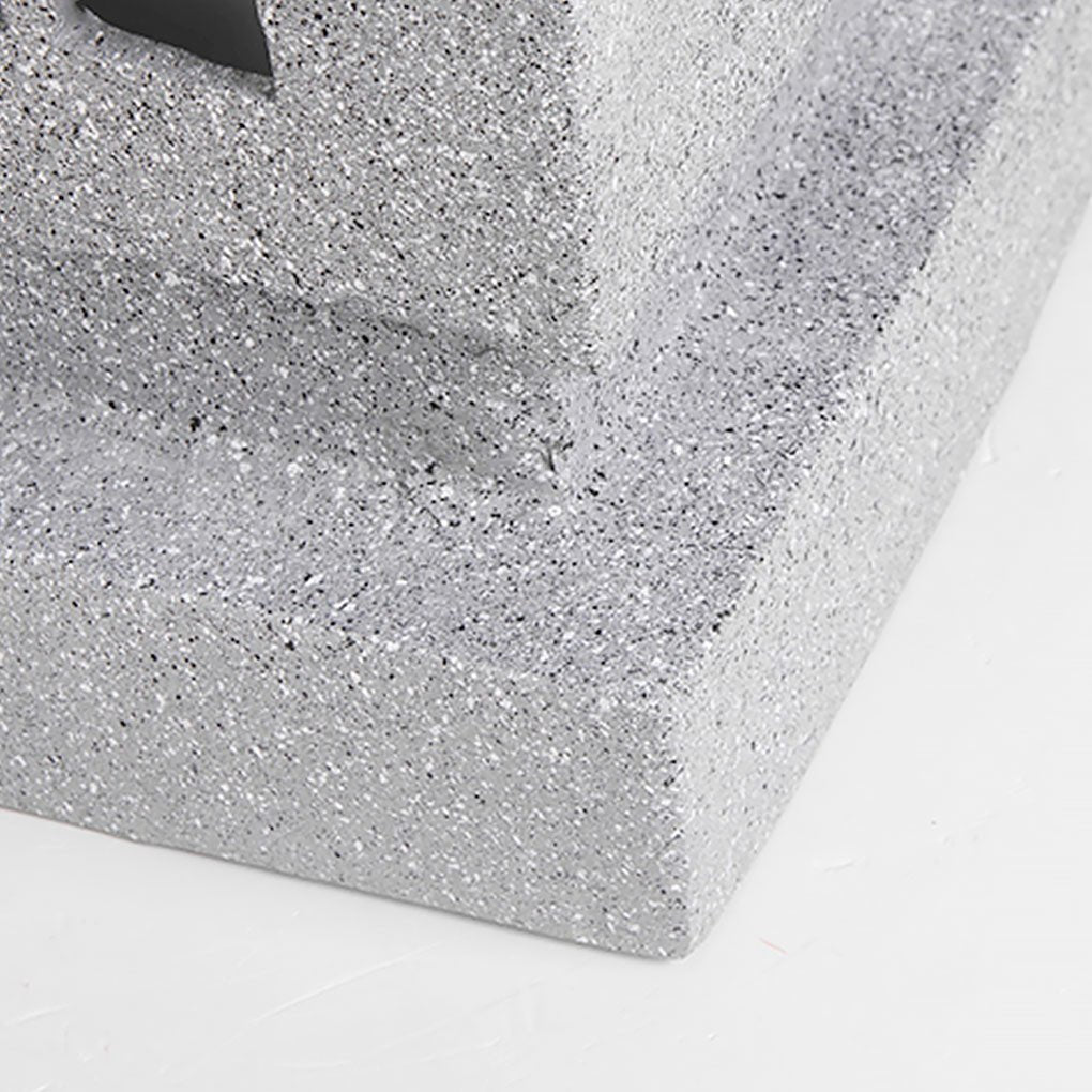 Stone-Look Resin LED Pillar Light for Outdoor Landscape Lighting