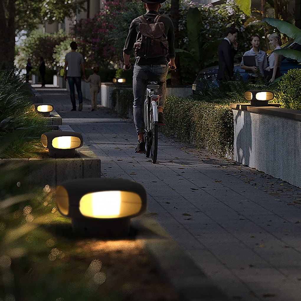 Square LED Waterproof Outdoor Wall Light - Modern Black Aluminum