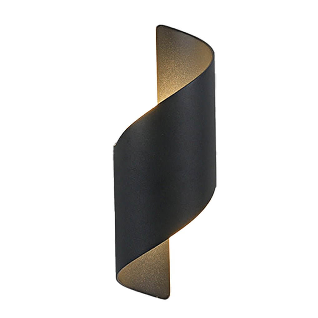 Spiral LED Waterproof Two-Way Wall Light Modern Outdoor Sconce