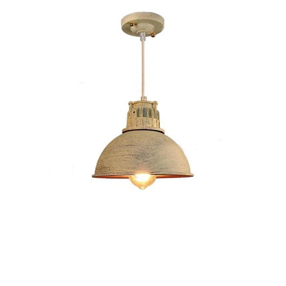 Industrial Metal Dome Pendant Light – Vintage LED Single Fixture