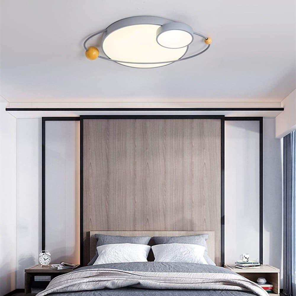 Circle Globe Flush Mount LED Ceiling Light – Dimmable Modern Design